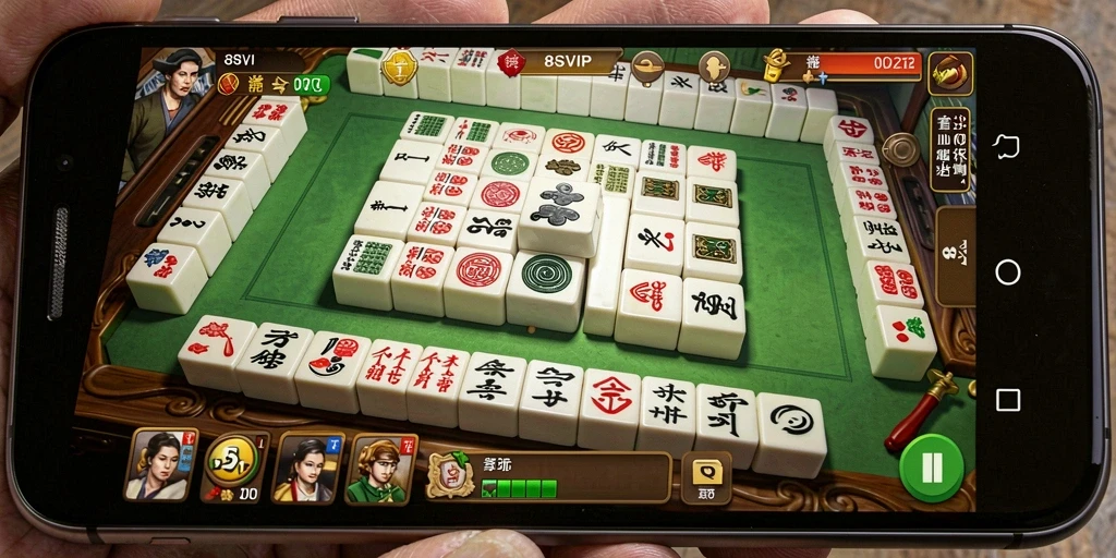 Tampilan gameplay seru di 8SVIP saat bermain Mahjong.