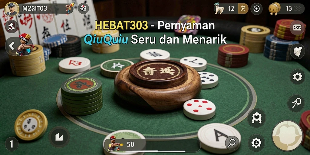 Tampilan gameplay HEBAT303 yang mendebarkan dan penuh aksi QiuQiu.