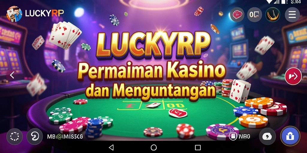 Tampilan seru gameplay Kasino di LUCKYRP