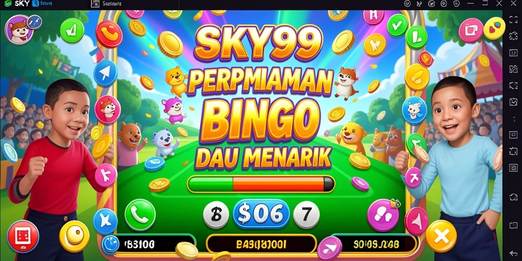 Screenshot utama SKY99 menampilkan gameplay Bingo yang menarik.